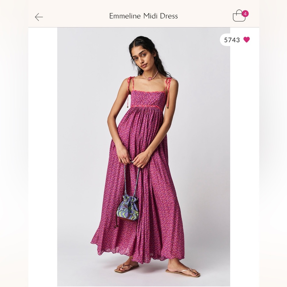 Free People Emmeline midi dress
